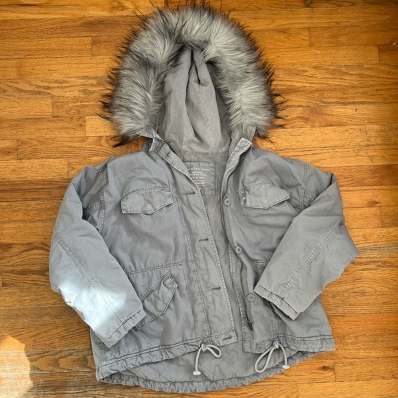 American Eagle Gray Parka - Picture 5 of 5